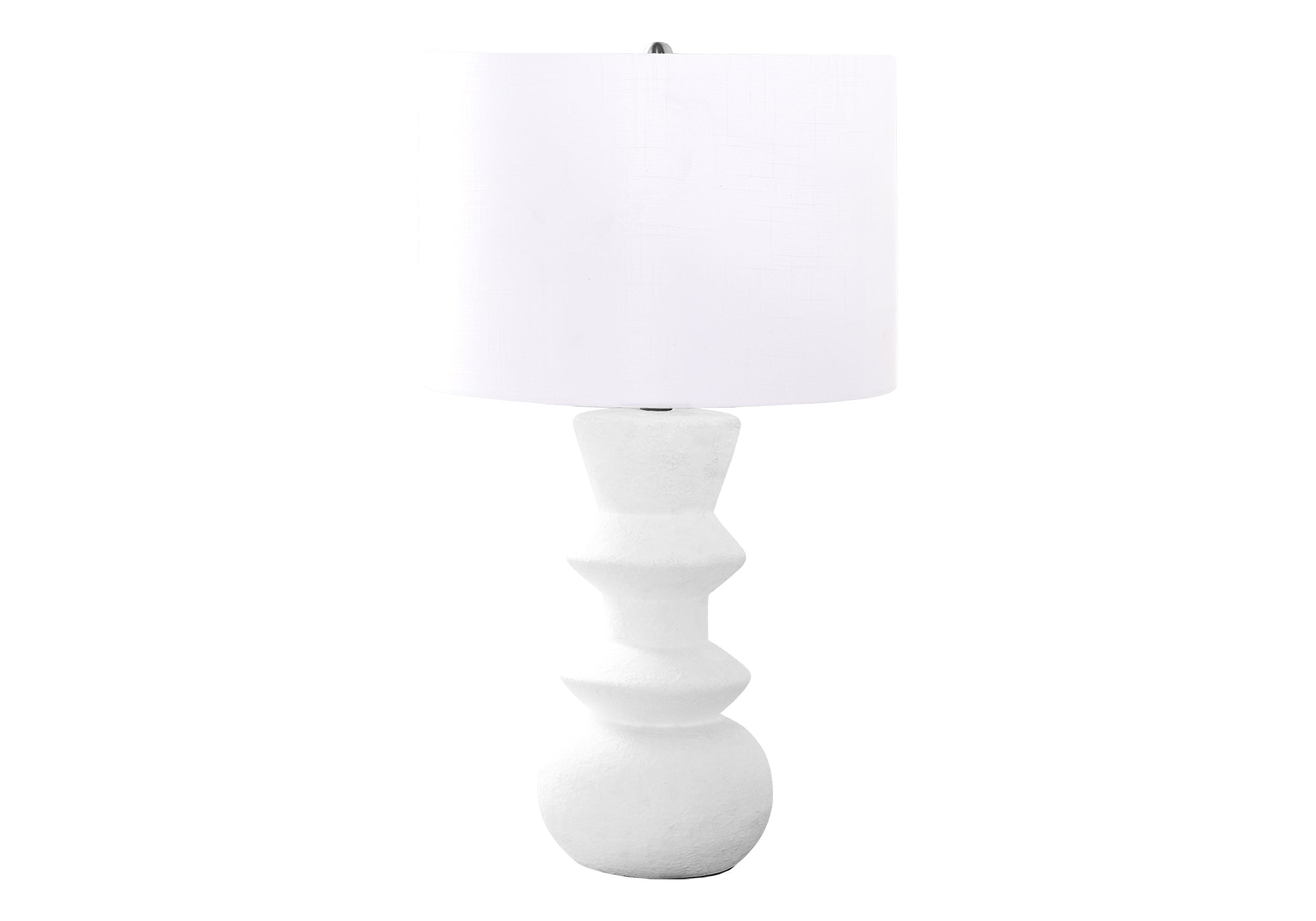 Monarch Specialties I 9762 Lighting, 26&quot; H, Table Lamp, Cream Ceramic, Ivory/Cream Shade, Contemporary