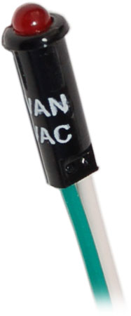 Blue Sea Systems - 8066-Bss Led Red 11/64In 120Vac (10Ea)