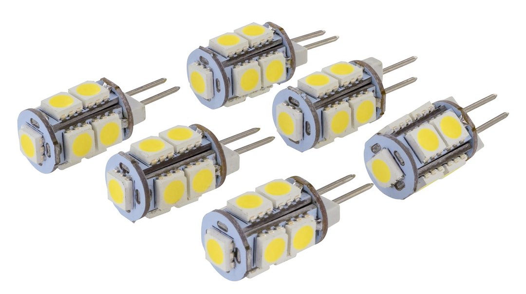 Diamond Group By Valterra G4 And Jc10 Led Tower Replacement Bulb, Bipin, Fully Dimmable, 165Lum, 5500K, .11A, 10W (6 Pack) - Dg726116Vp