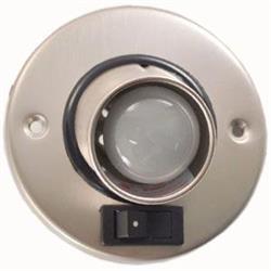 SATIN NICKEL EYEBALL LIGHT