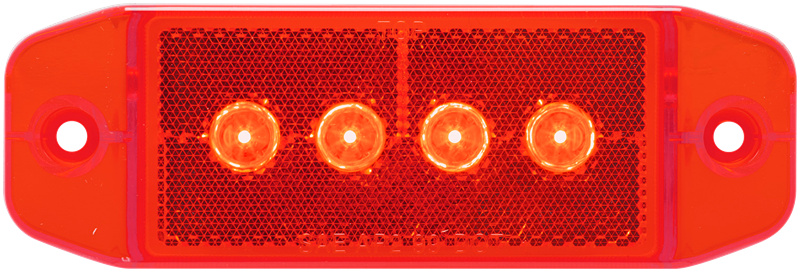Optronics Mcl76Rb Led Mark Light W/Reflex;Red