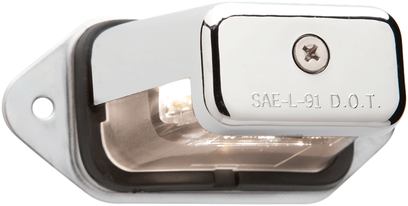 Optronics Led Lic Plate 2.56 Clr 5D Cr Srfc Mt On 2 Ctr