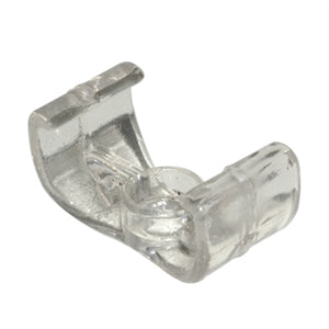 Jesco Lighting MTSL-CLIP Clear Mounting Clip with Screw & Anchor, Plastic, Recommended Every 18in Interval