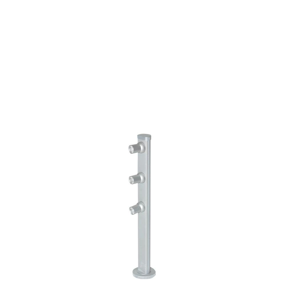 Jesco Lighting Mizar 15 Inch Vertical Pole, Aluminum, Silver, Model SD105CC152540-S