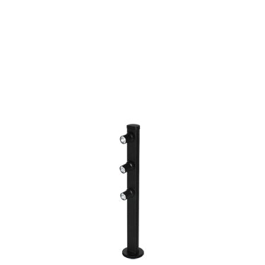 Jesco Lighting Mizar 8in Vertical Pole - Black Finish, Model SD105CC082530-B