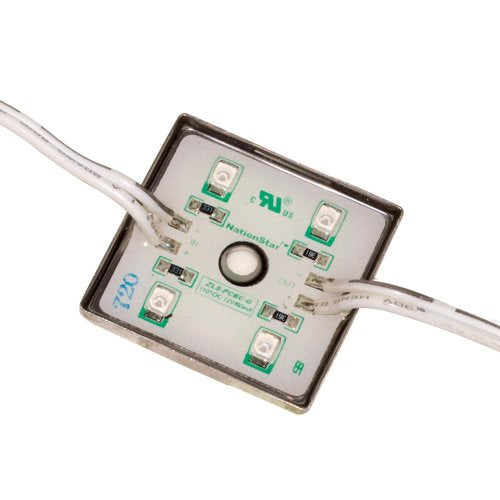 Jesco Lighting DL-SQ Static Series Lighting Strips Cool White 6000K, 110° Beam Spread, Plastic, White