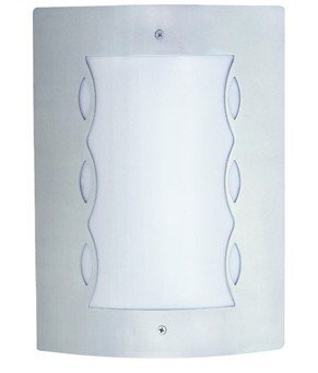 Jesco Lighting Gs10S72 One Light Outdoor Wall Sconce, Brushed Stainless Steel Finish With Opal White Acrylic Glass