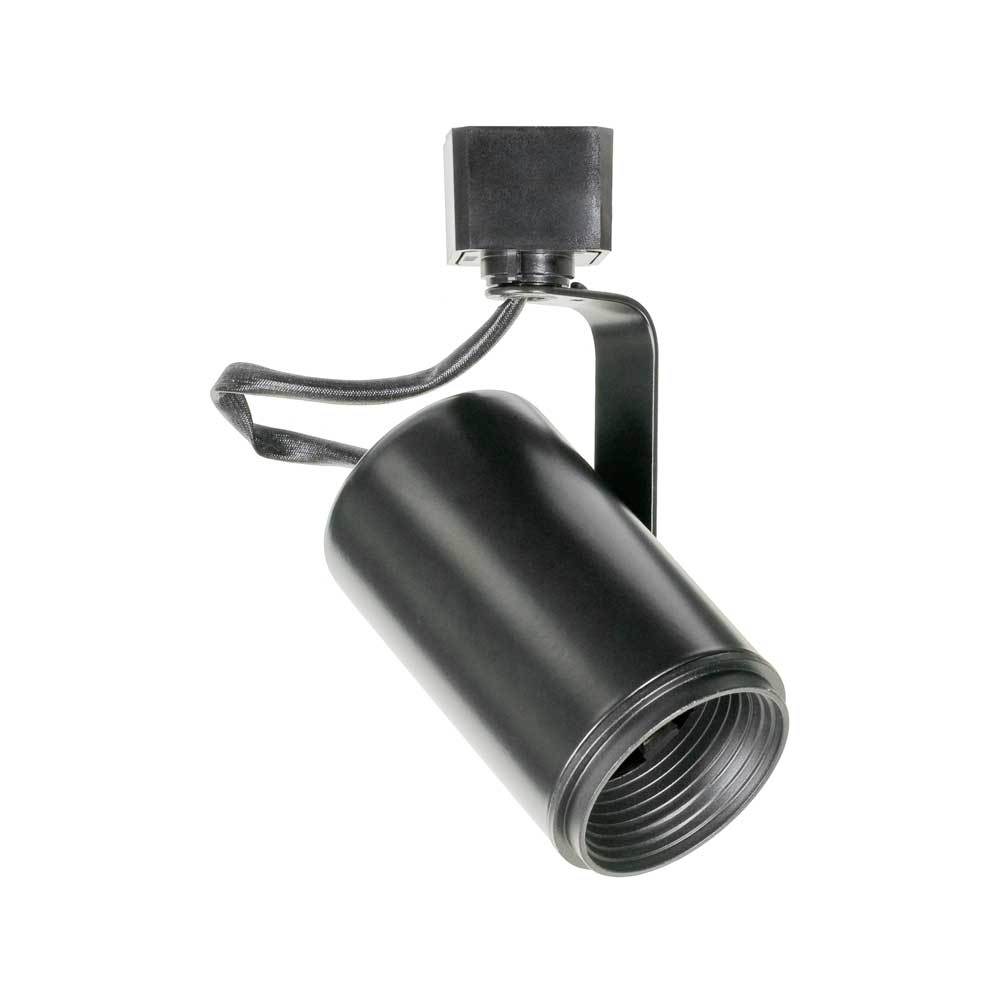 Jesco Lighting 1-Light GU10 Mini Flat Back Track Head, 120V, 250W, Alloy Steel, Black, Model H2HV610BK