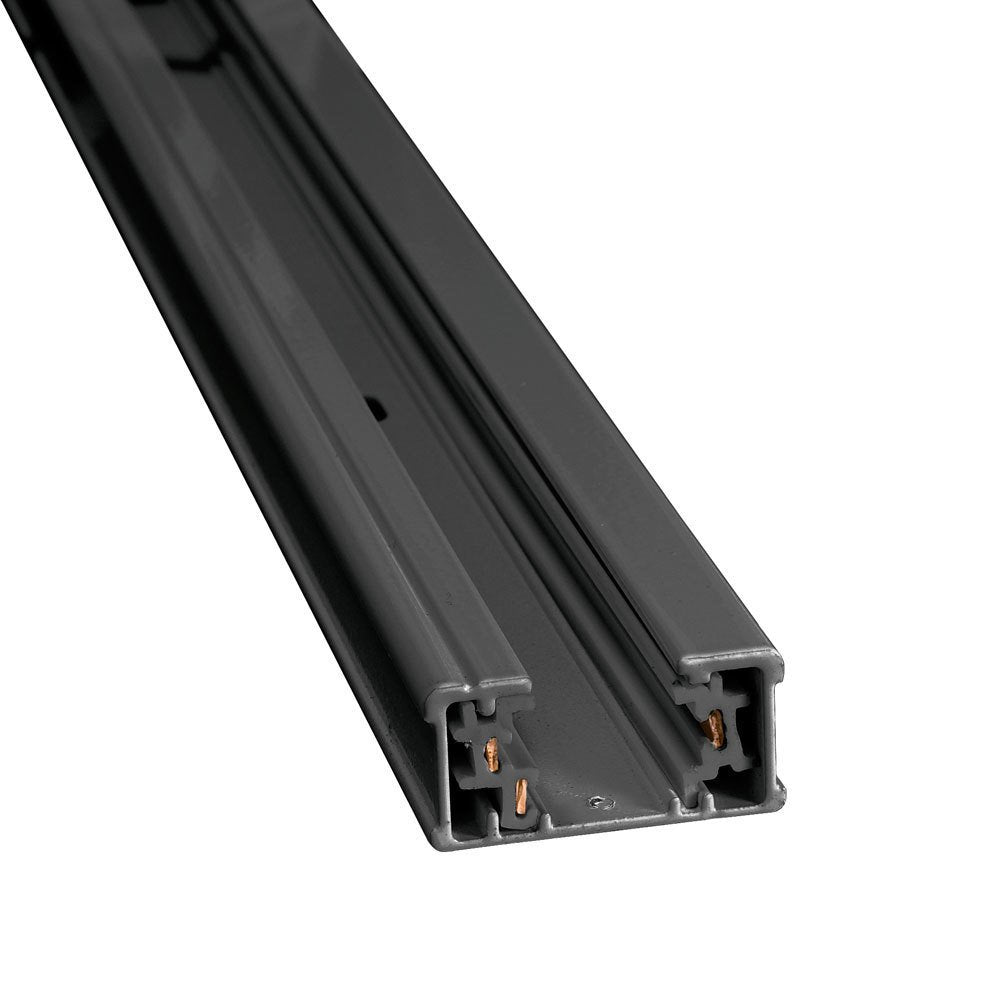 Jesco Lighting H1TR4-BK Single Circuit Track Light, Aluminum, Black Finish