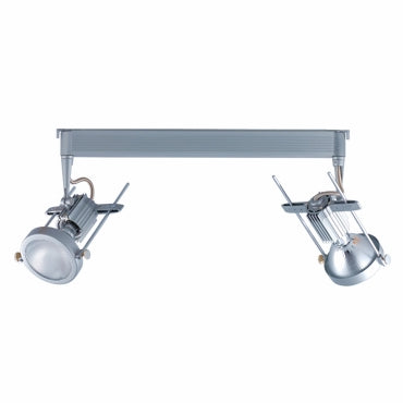 Jesco Lighting Hmh902P20391S Contempo - 8.6&quot; Two Light H-Series Track Head 39 Watt Par20 Bulbs, Silver Finish