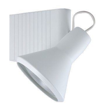 Jesco Lighting Classic 907 Series Metal Halide Track Light Fixture, PAR38, 70W, Metal, White Finish, Model HMH907P38701W
