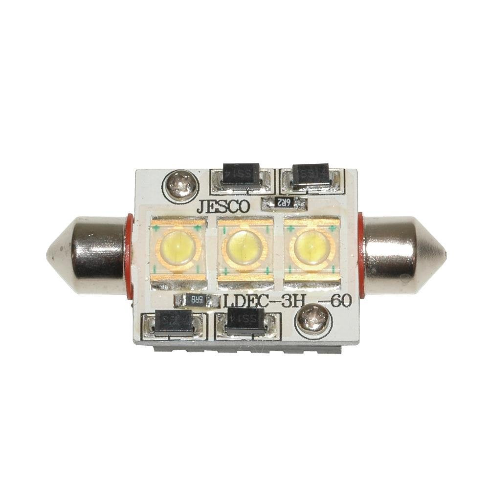 Jesco Lighting LDEC Festoon Series LED Light - 3 High Power LEDs, Model LDEC-3H-30, Plastic Material