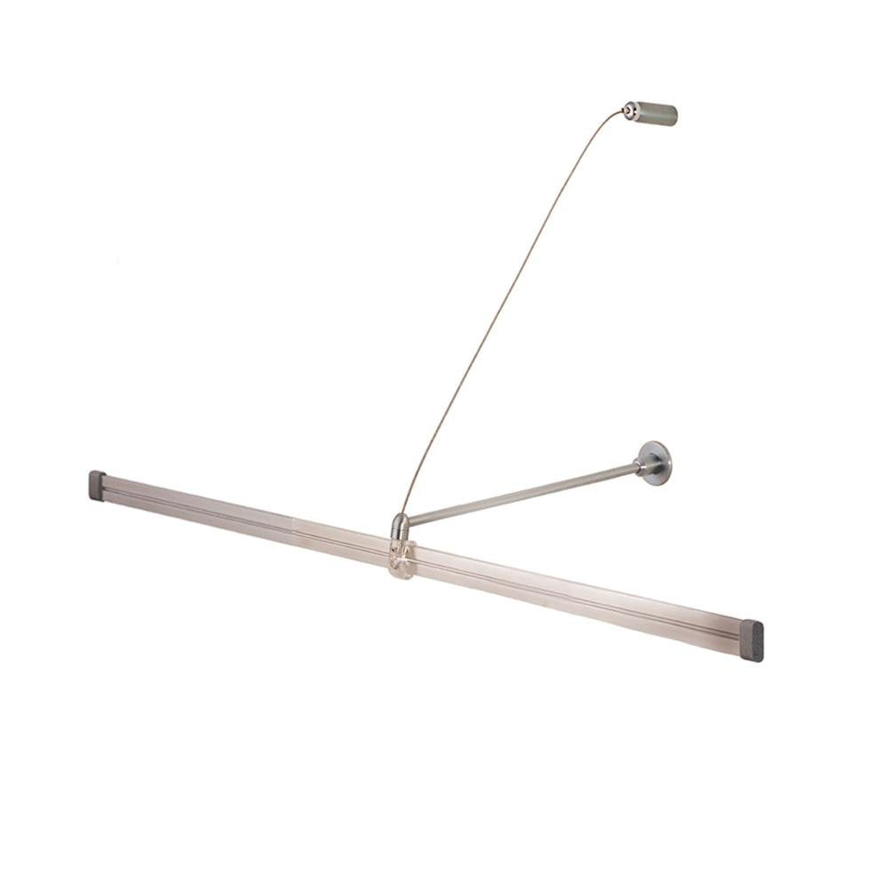 Jesco Lighting Wall Monorail Support Brackets Model MA-WM18CH, Chrome Finish, Non-Electrical, Copper Material