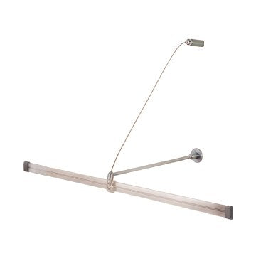 Jesco Lighting Wall Monorail Support Brackets, Chrome, Model MA-WM36CH, Non-Electrical, Copper Material