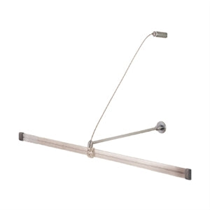 Jesco Lighting MA-WM12CH Wall Monorail Support Brackets, Chrome, Extends 12in from Wall, Copper Material