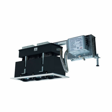 Jesco Lighting Mini Modulinear Directional Light, Metal Halide 39W, 3-Light Linear, 19.5in Length, White Trim/Black Interior, Model MMGRMH163