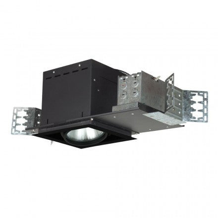 Jesco Lighting MYP38-1WB PAR38 Directional Light, Adjustable Yoke, 23.25inx7.375inx7.75in, Black Interior with White Trim