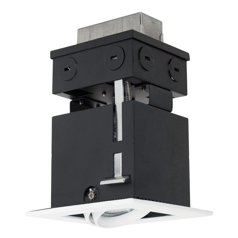 Jesco Lighting Mini Modulinear Directional Light, 39W MR16, Black Interior with White Trim, Model MMGRMH1639-1EWB, 3-3/4in