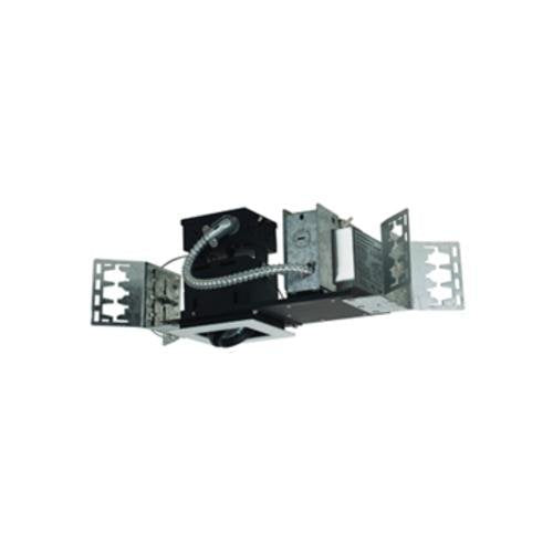 Jesco Lighting Mini Modulinear Directional Light, 39W MR16, Black Interior/White Trim, 17-3/8in L x 3-3/8in W x