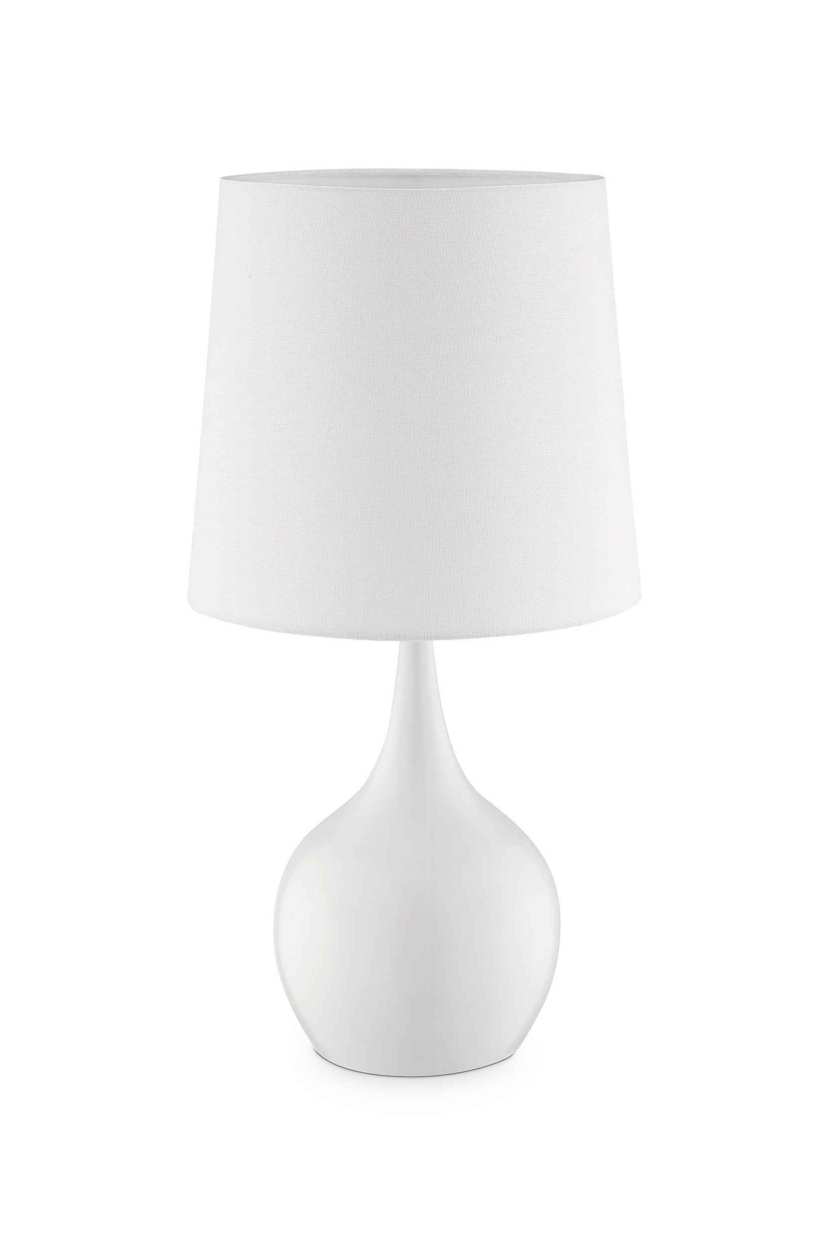 23.5 inch Tall  inchNiyor inch Modern MidCentury Touch On Table Lamp, Powder White