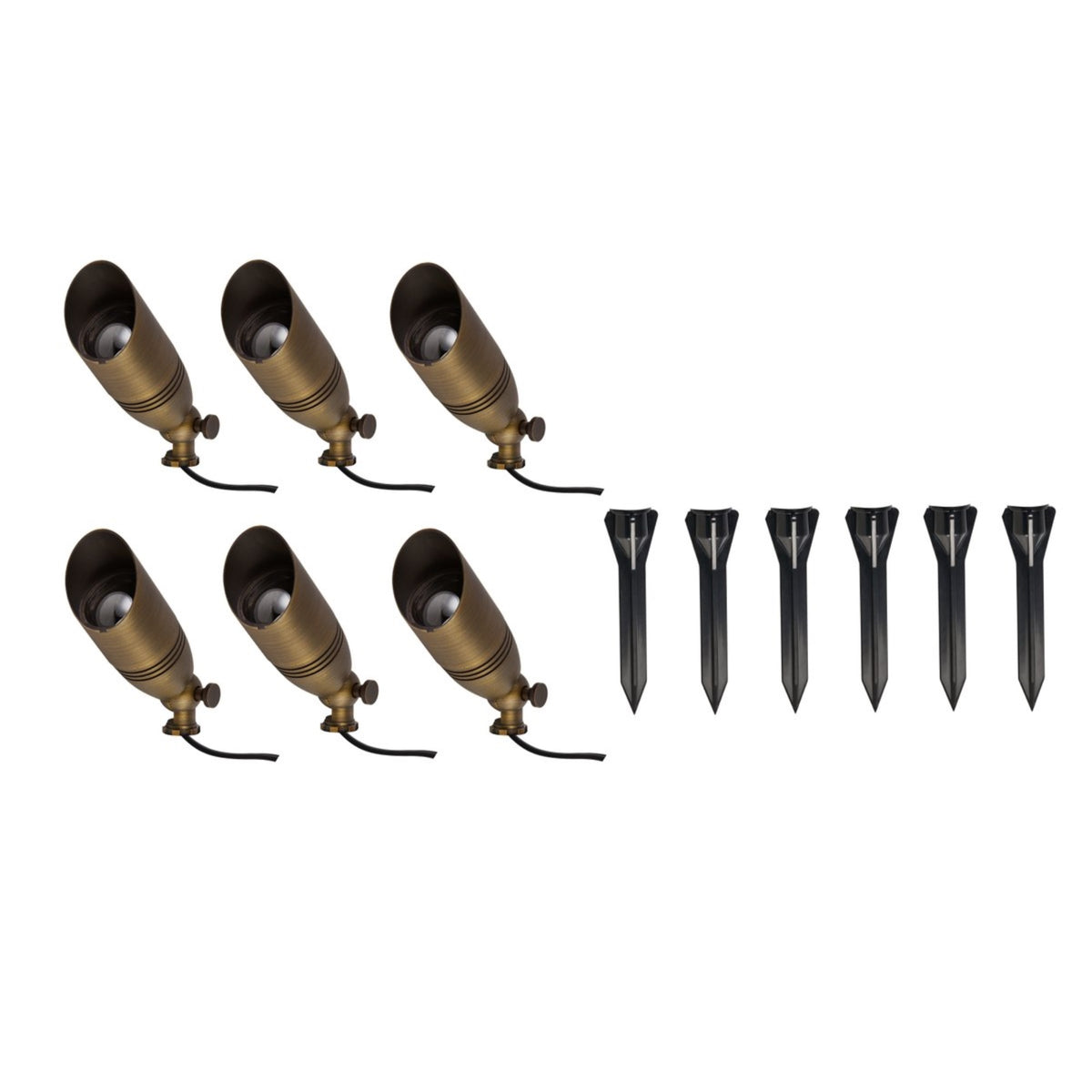 Aera cast brass spot lighting pack of 6