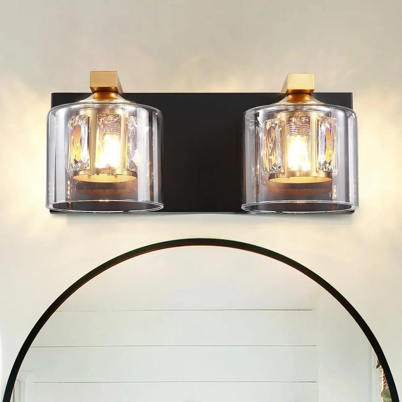 Kolt Chrome Modern 2-Light Bathroom Vanity Light