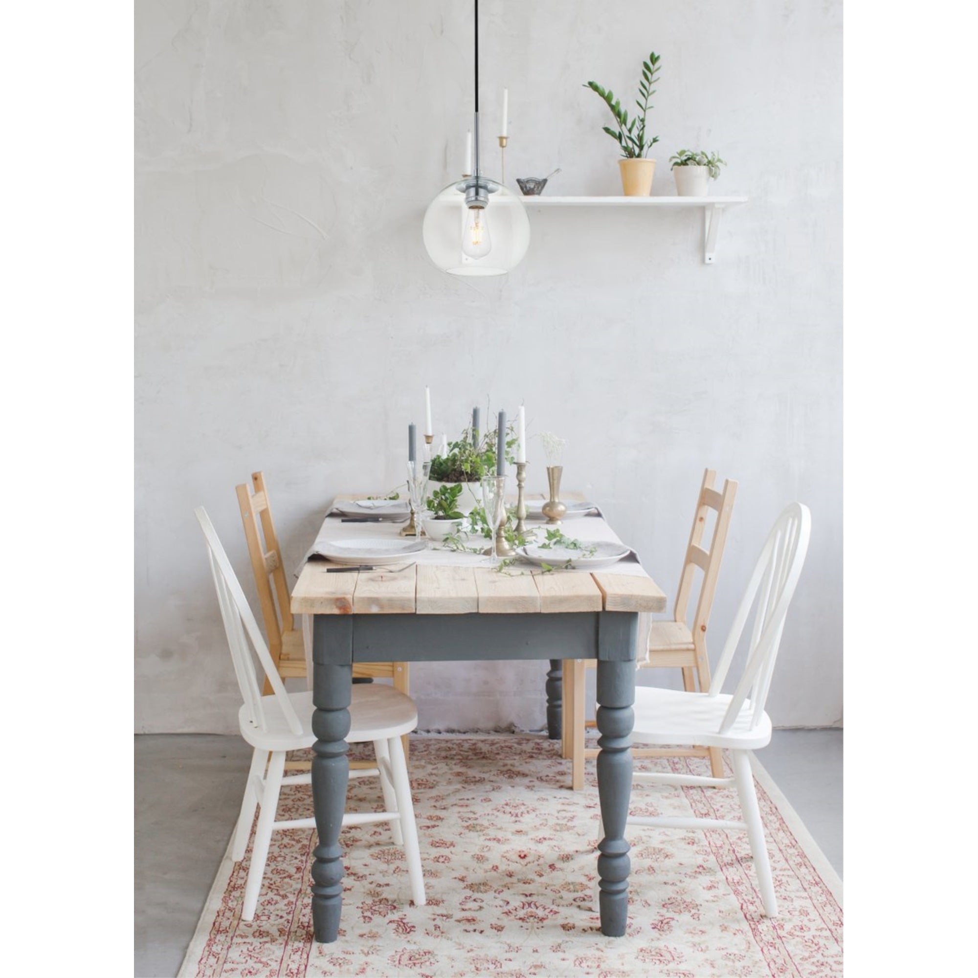 Elegant Lighting Baxter 1-Light Pendant, Iron, Frosted White Glass, Black Finish