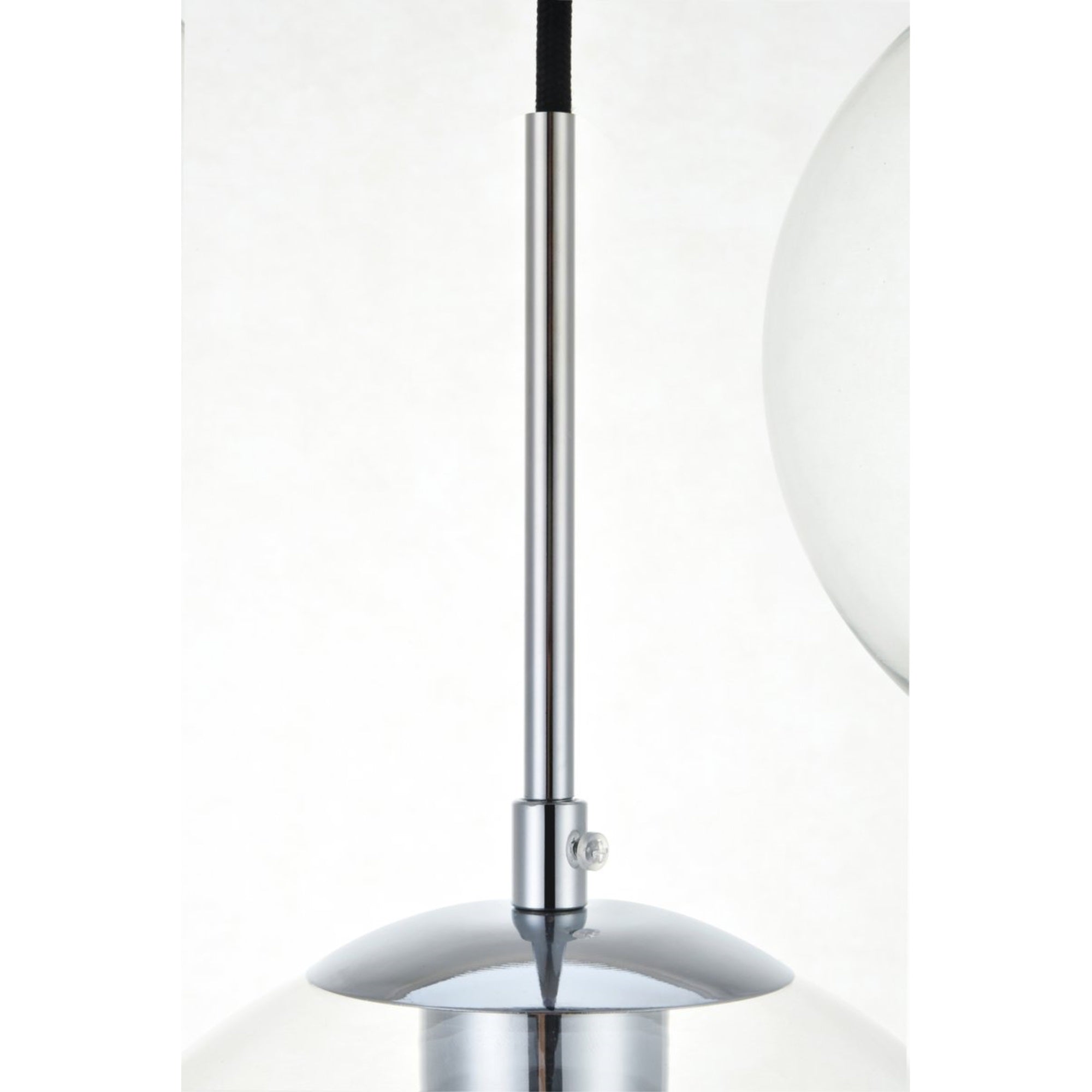 Baxter 3 Lights Chrome Pendant With Clear Glass