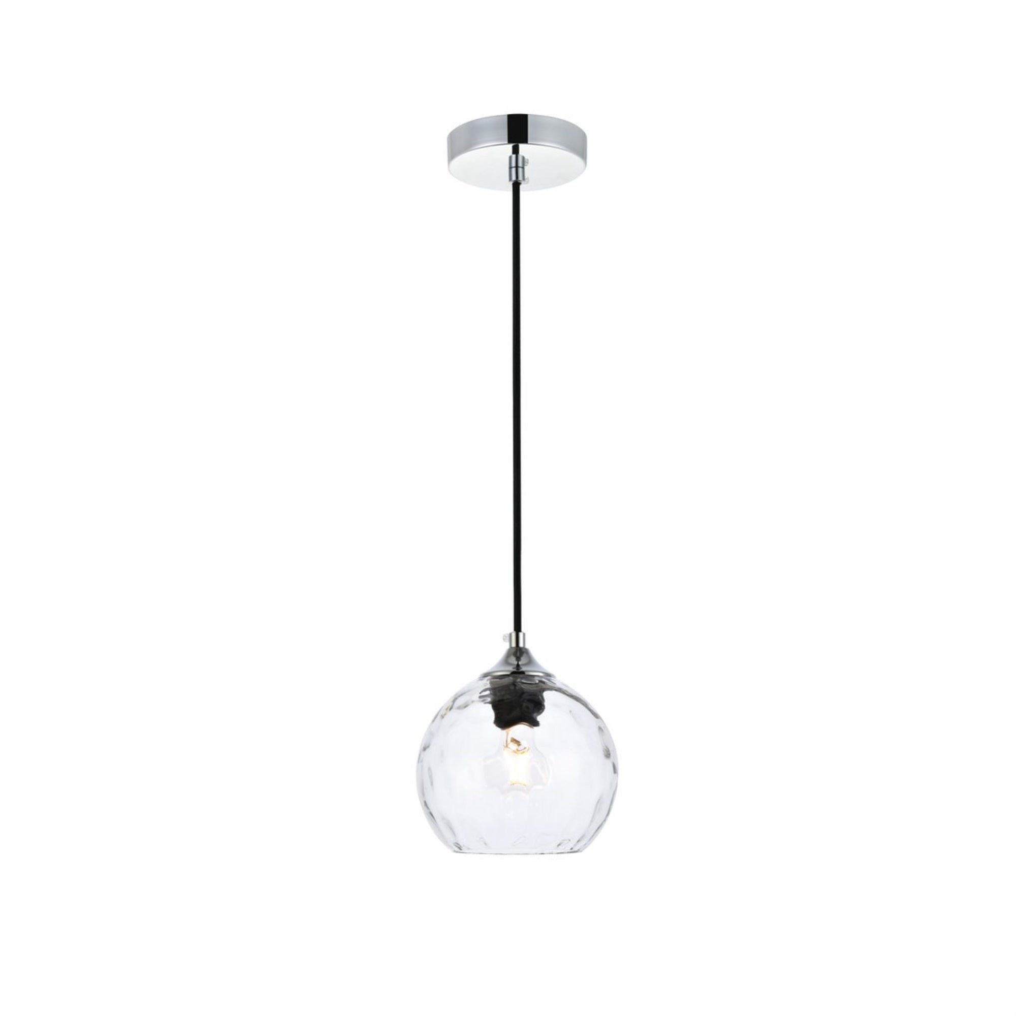 Cashel 6 Inch Chrome Pendant