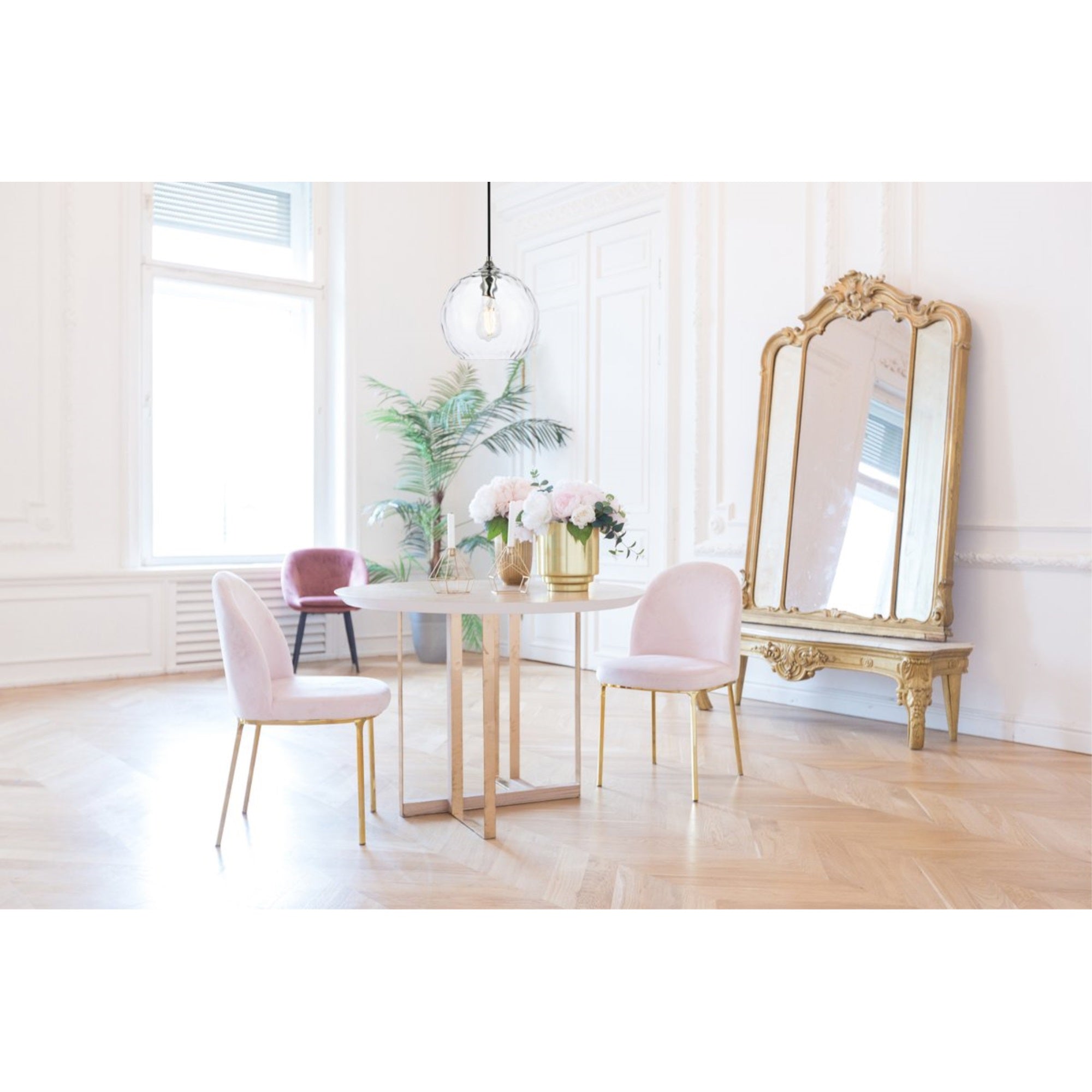 Cashel 10 inch light chrome pendant