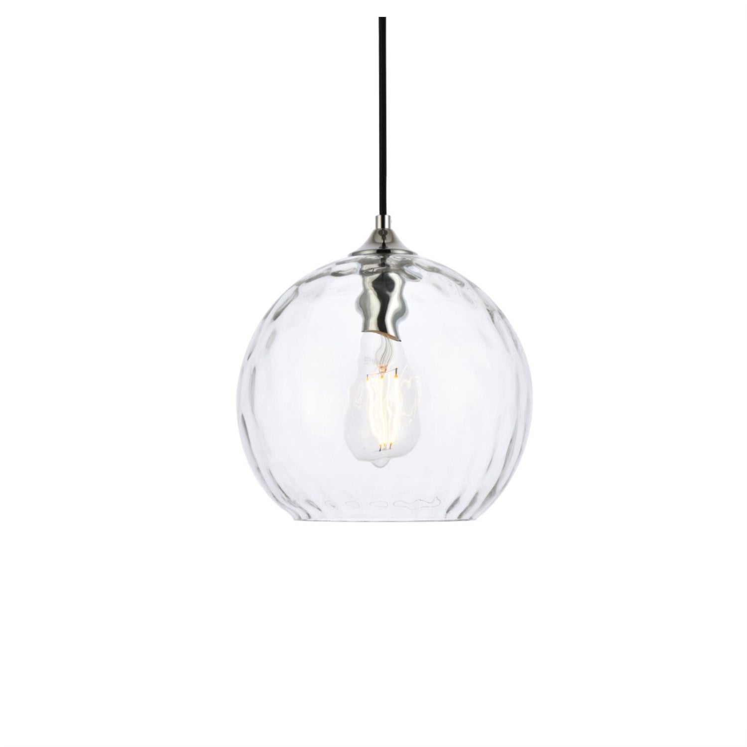 Cashel 10 inch light chrome pendant