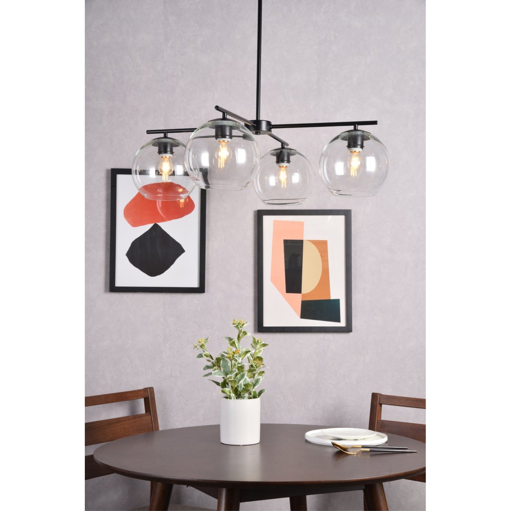 Opus 4 Lights Black Pendant