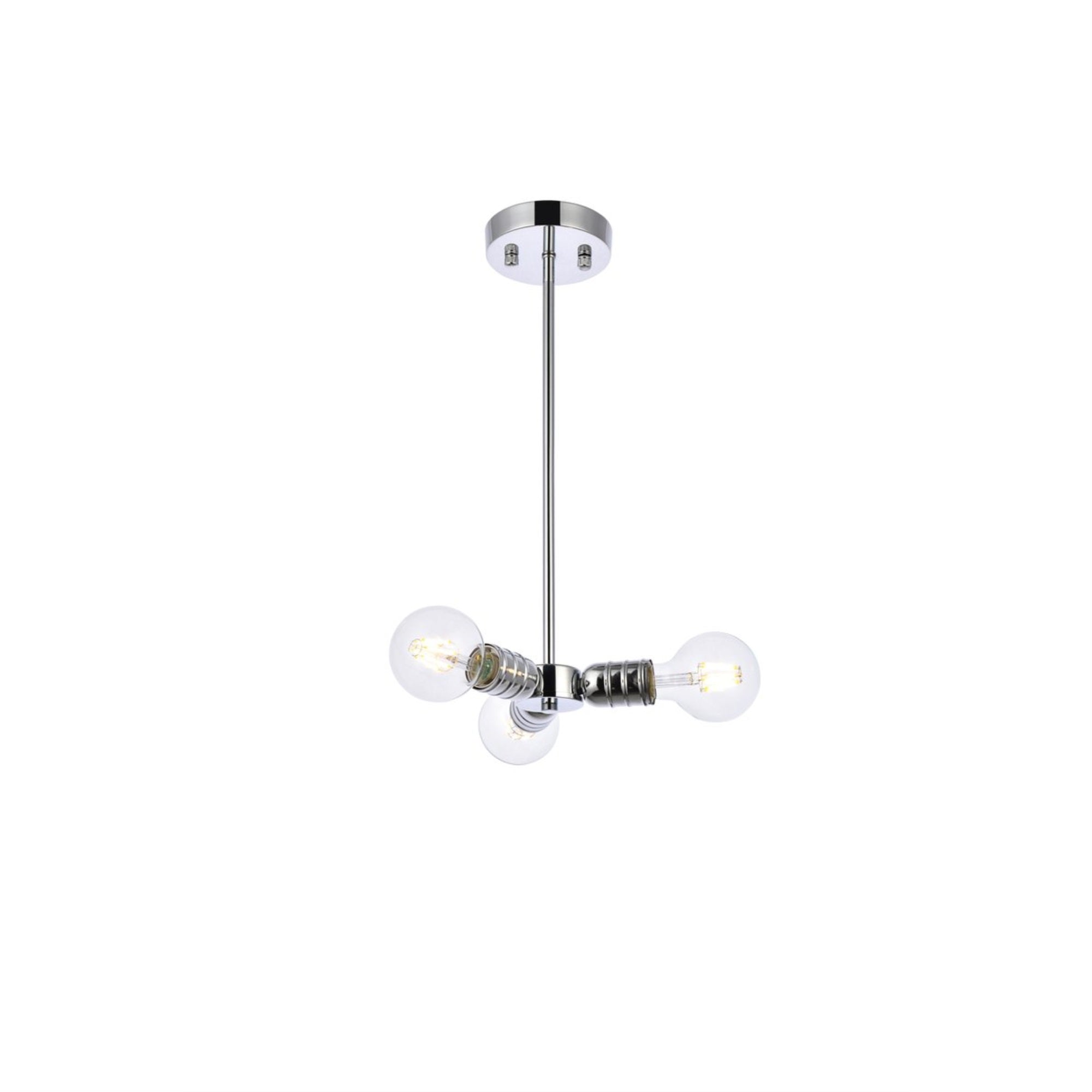 Reyes 3 lights chrome pendant