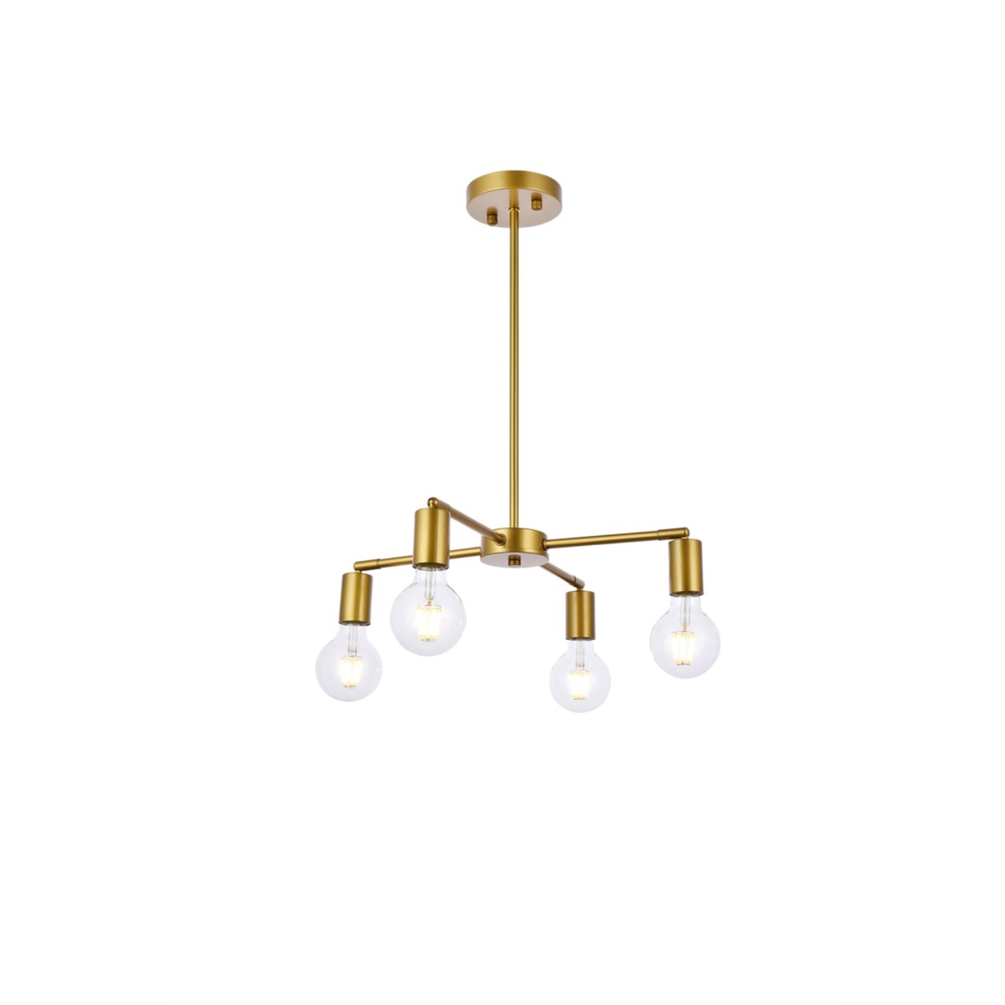 Cairo 4 lights brass pendant