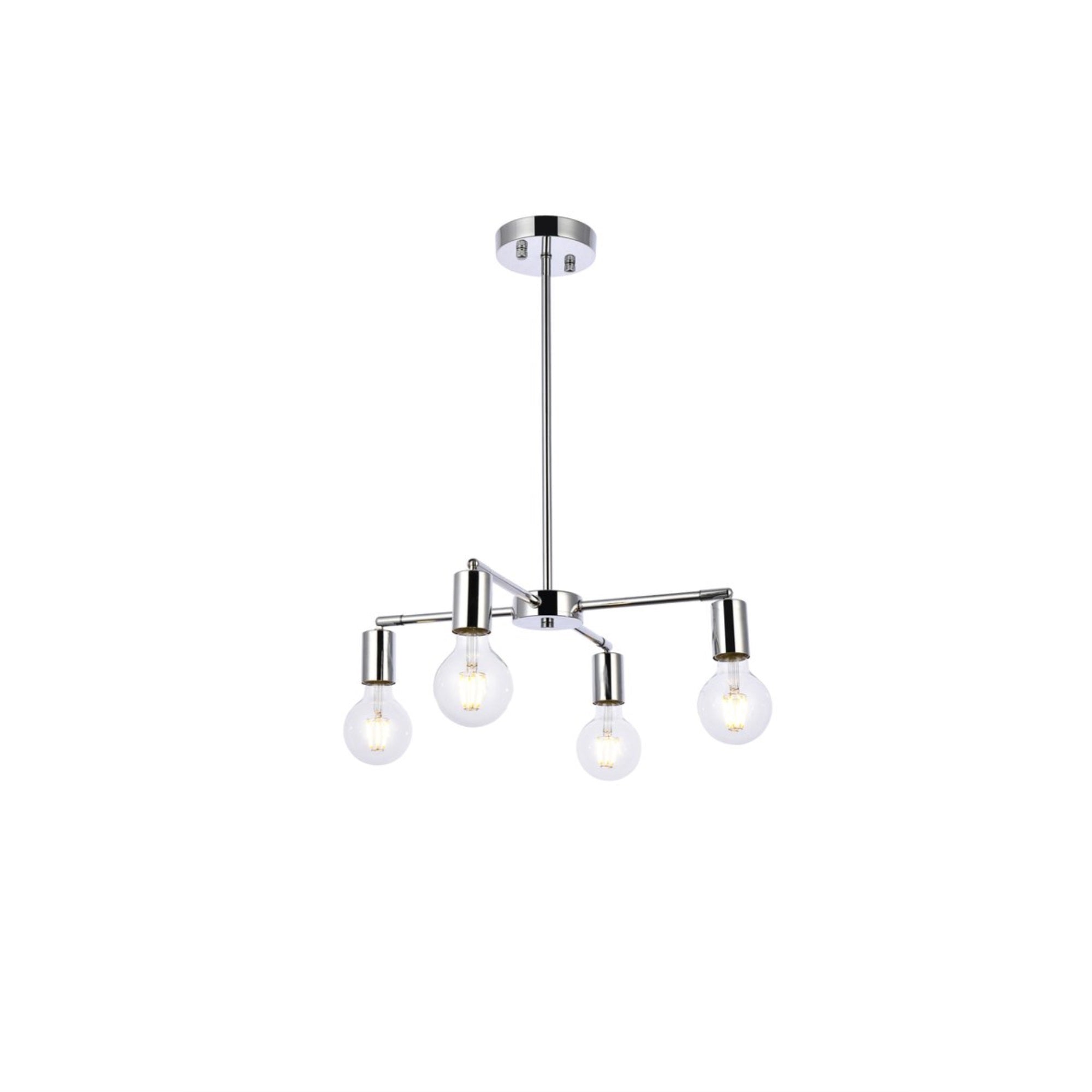 Cairo 4 lights chrome pendant