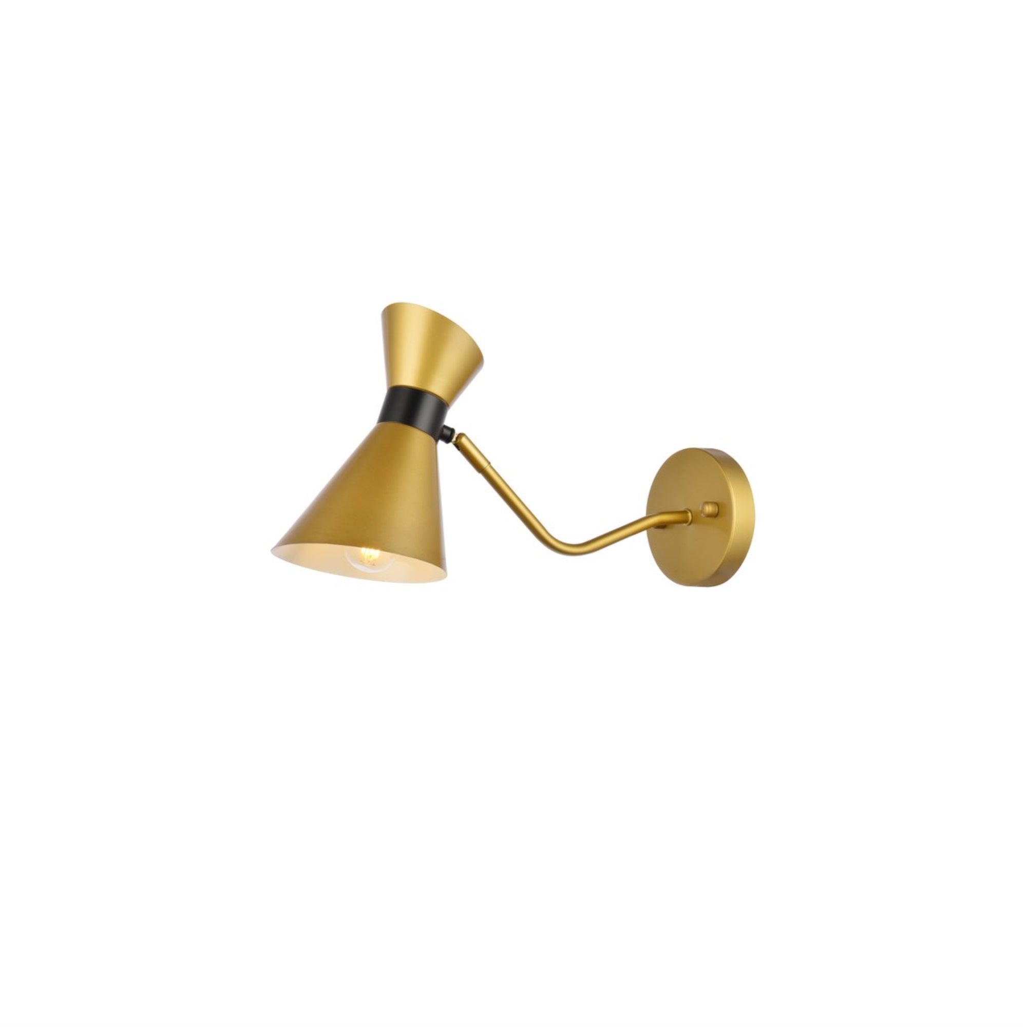 Halycon 5 inch brass wall sconce