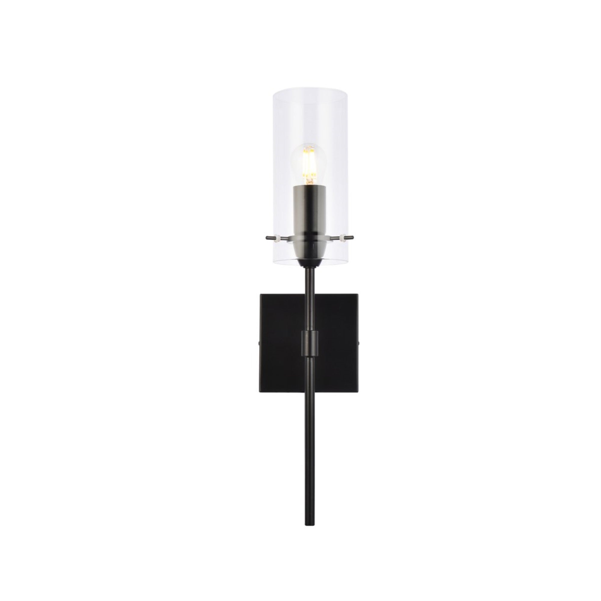 Elsreth 1 light black wall sconce