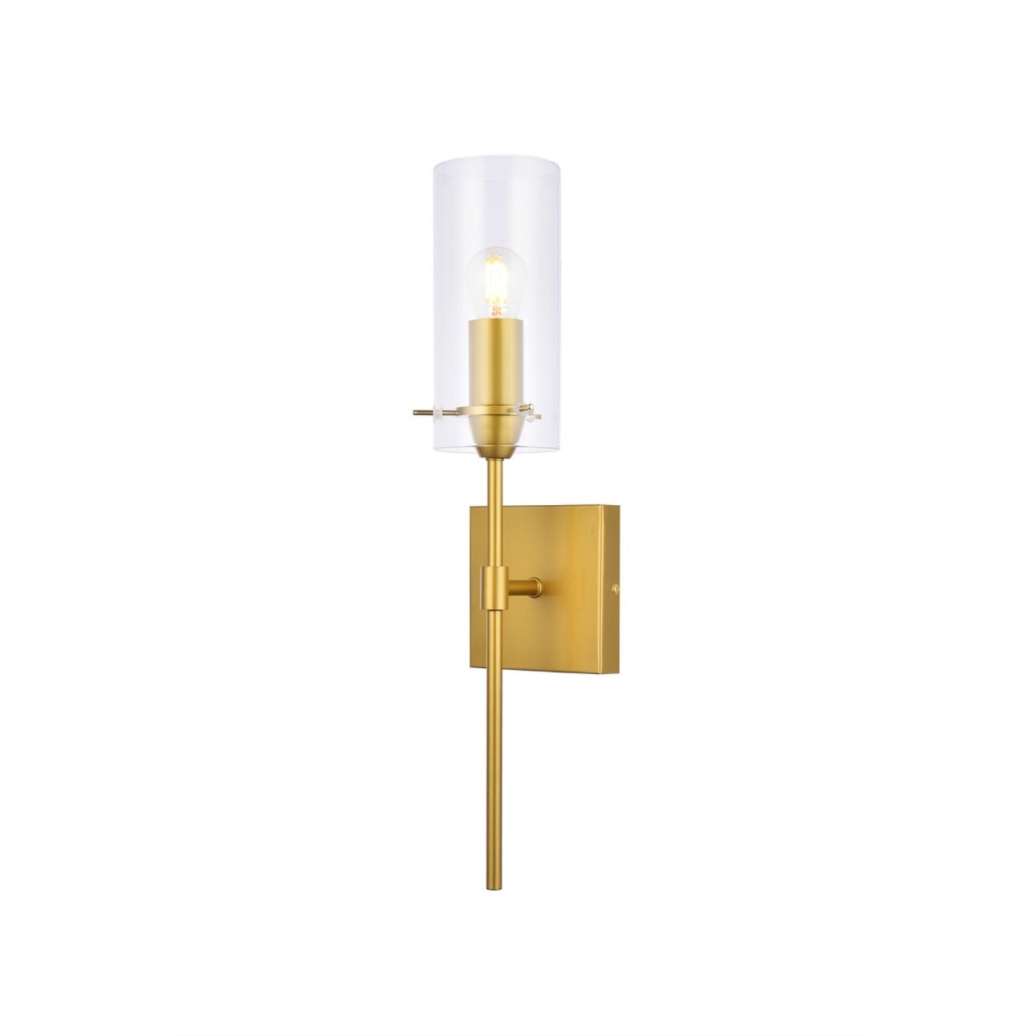 Elsreth 1 light brass wall sconce