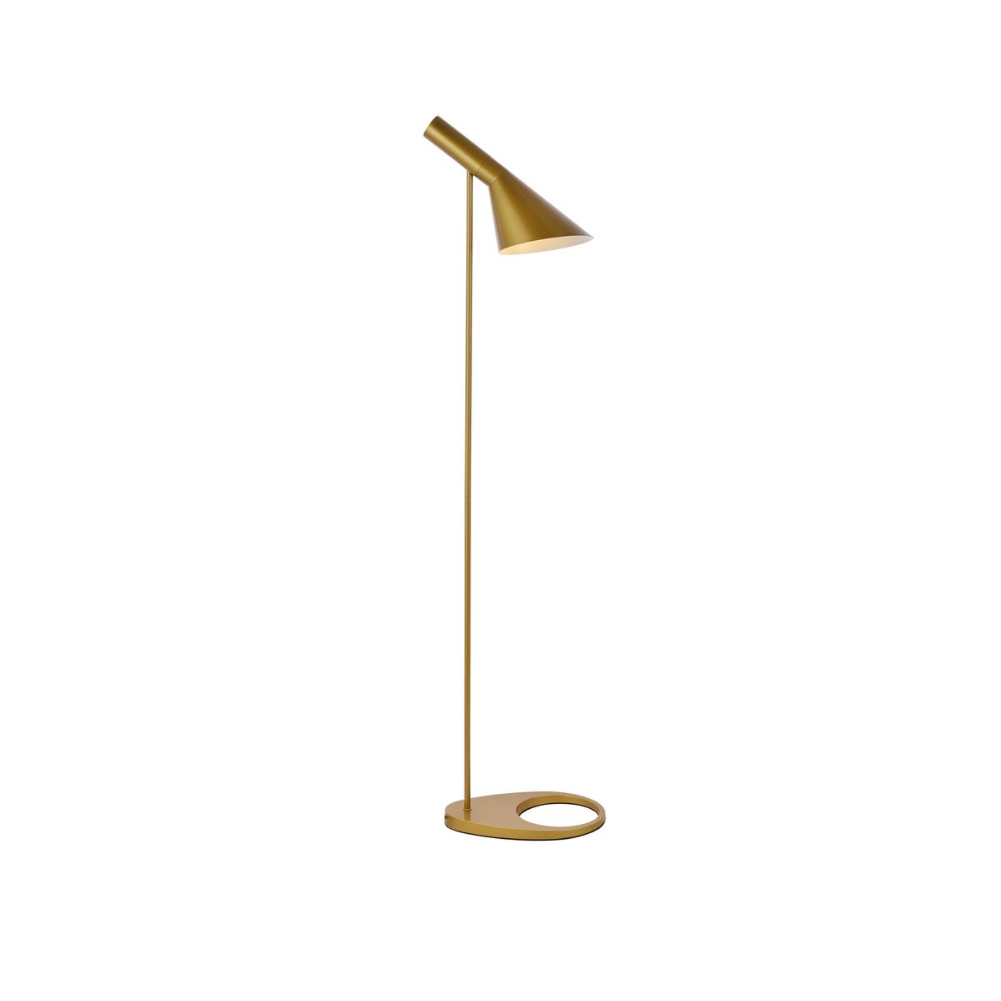 Juniper 1 light brass floor lamp