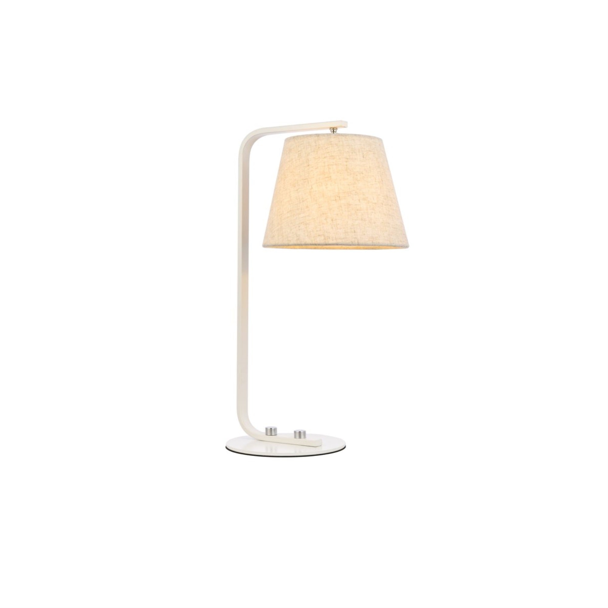 Tomlinson 1 light white table lamp