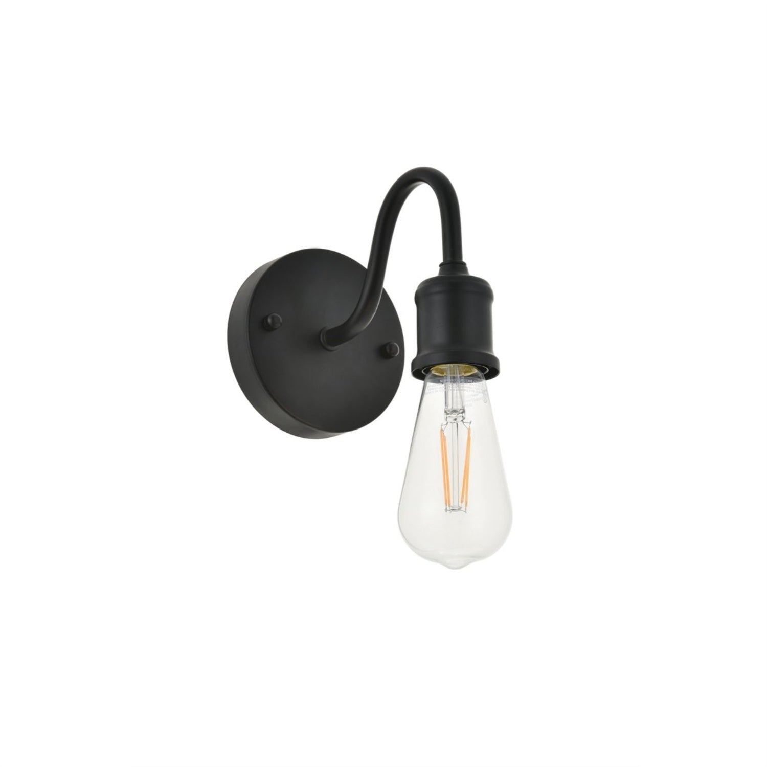 Serif 1 light black Wall Sconce