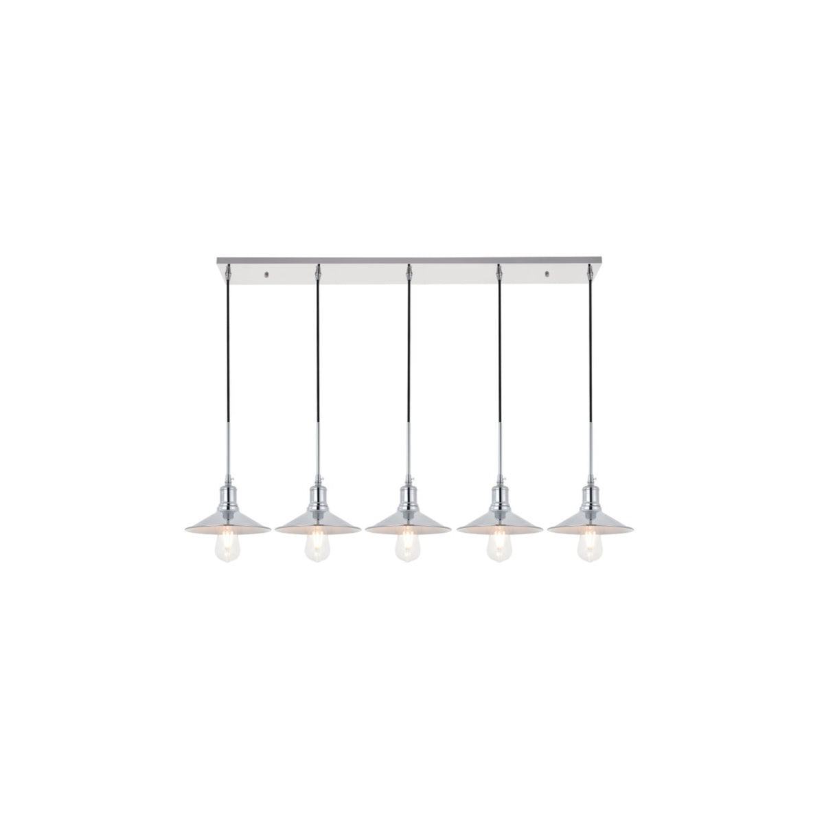 Etude 5 light chrome Pendant