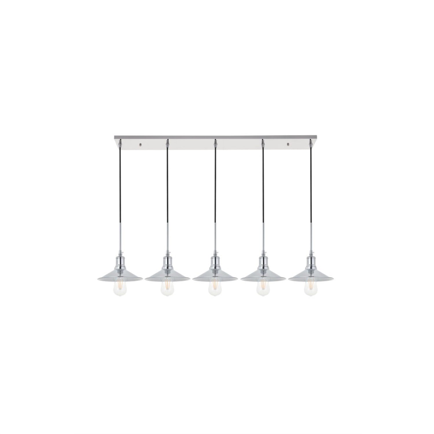 Etude 5 light chrome Pendant