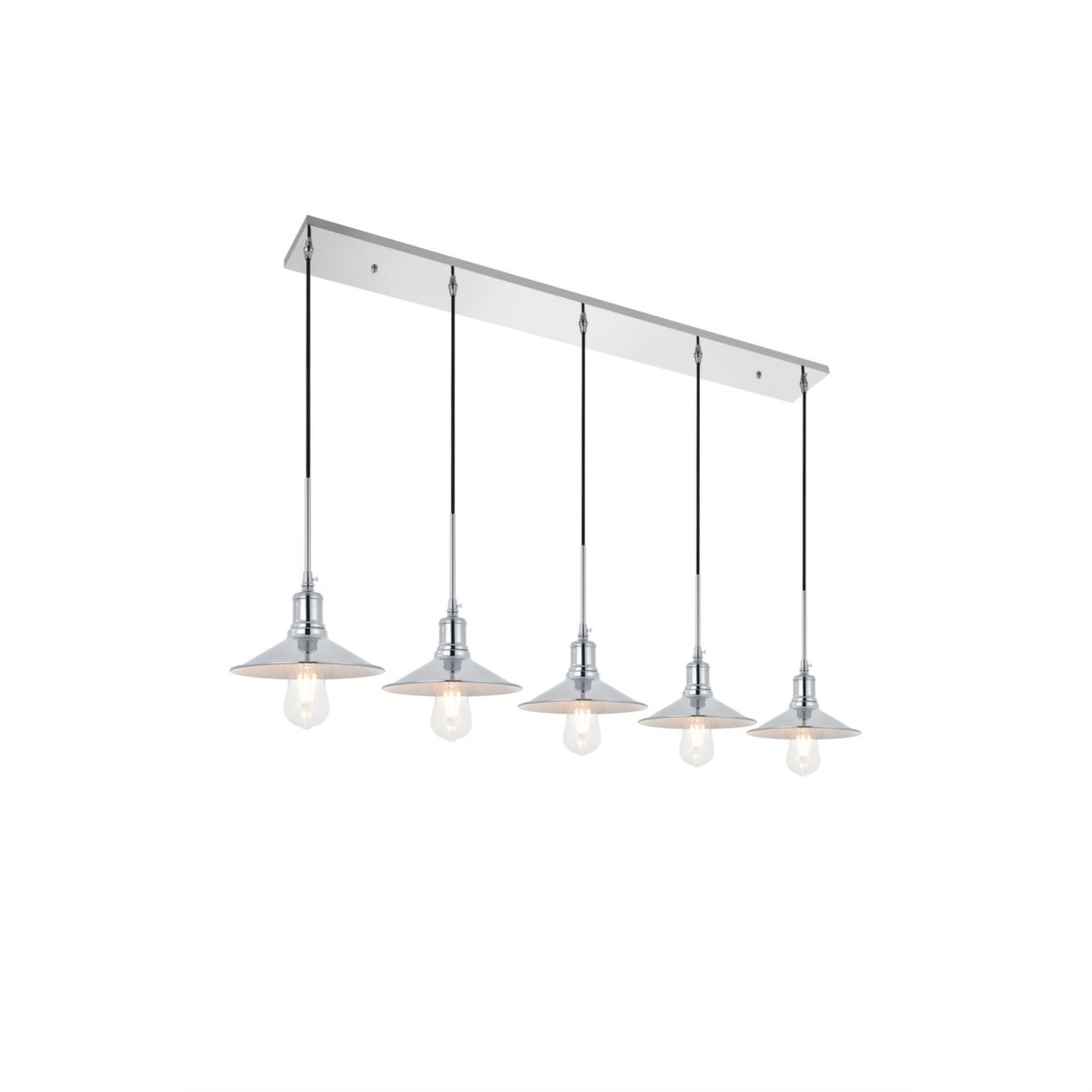 Etude 5 light chrome Pendant
