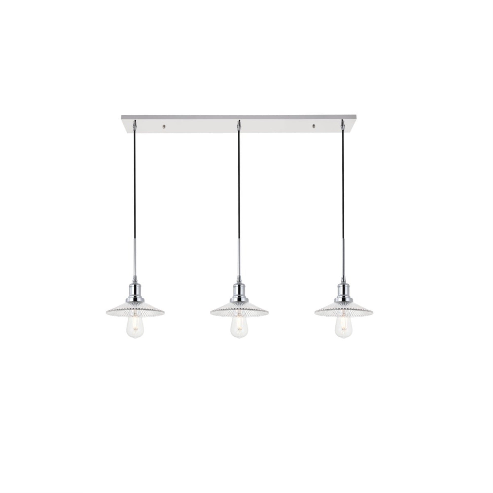 Waltz 3 light chrome Pendant