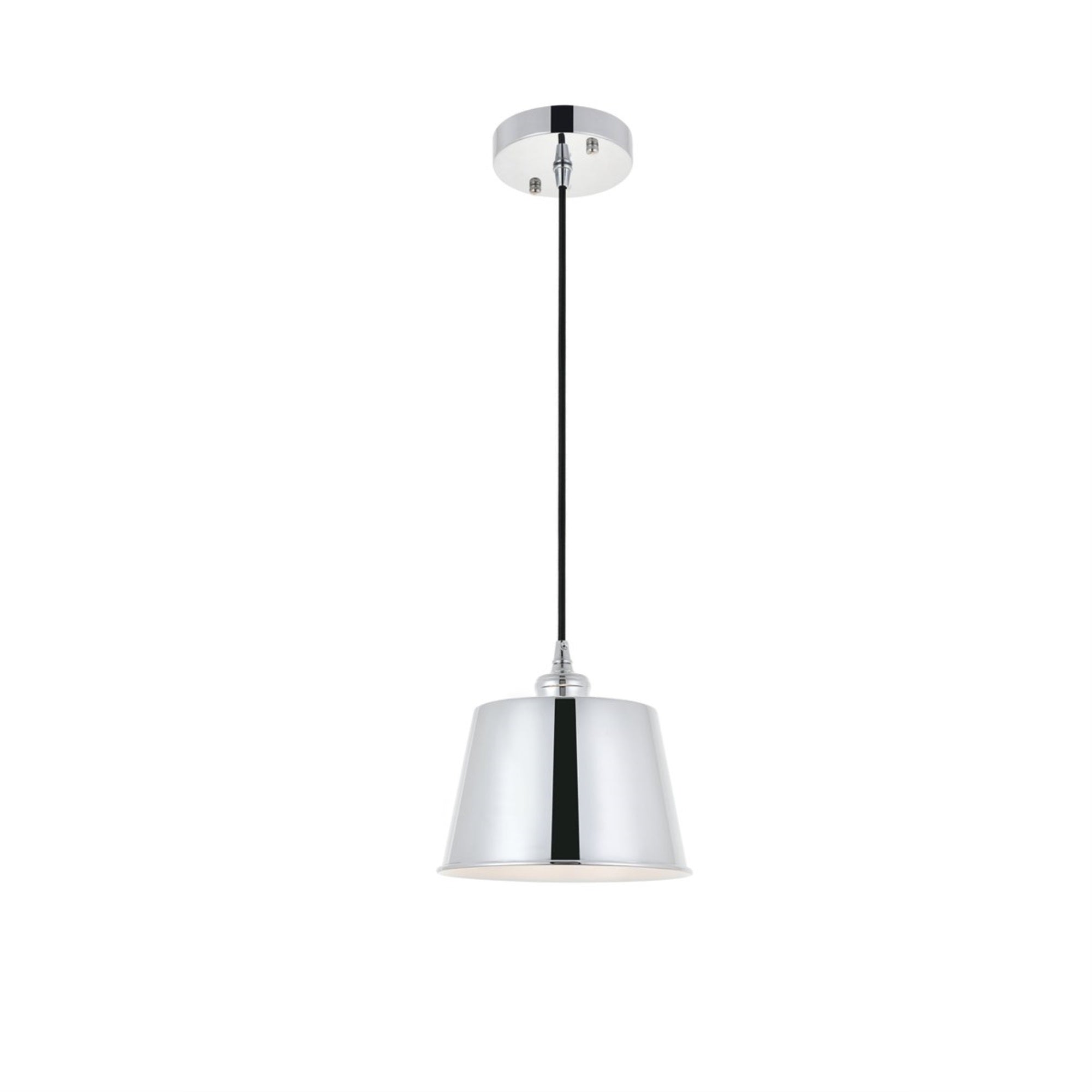 Living District Indoor Modern Home Decorative Bright Ceiling Nota 1 Light Chrome Pendant