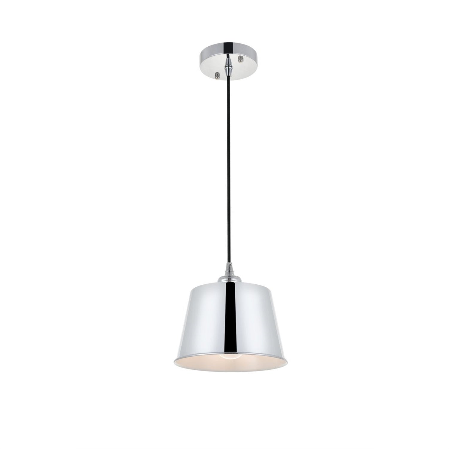 Living District Indoor Modern Home Decorative Bright Ceiling Nota 1 Light Chrome Pendant