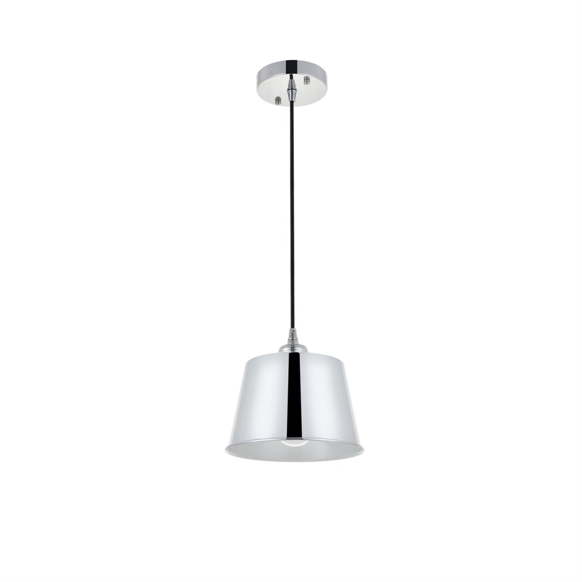 Living District Indoor Modern Home Decorative Bright Ceiling Nota 1 Light Chrome Pendant