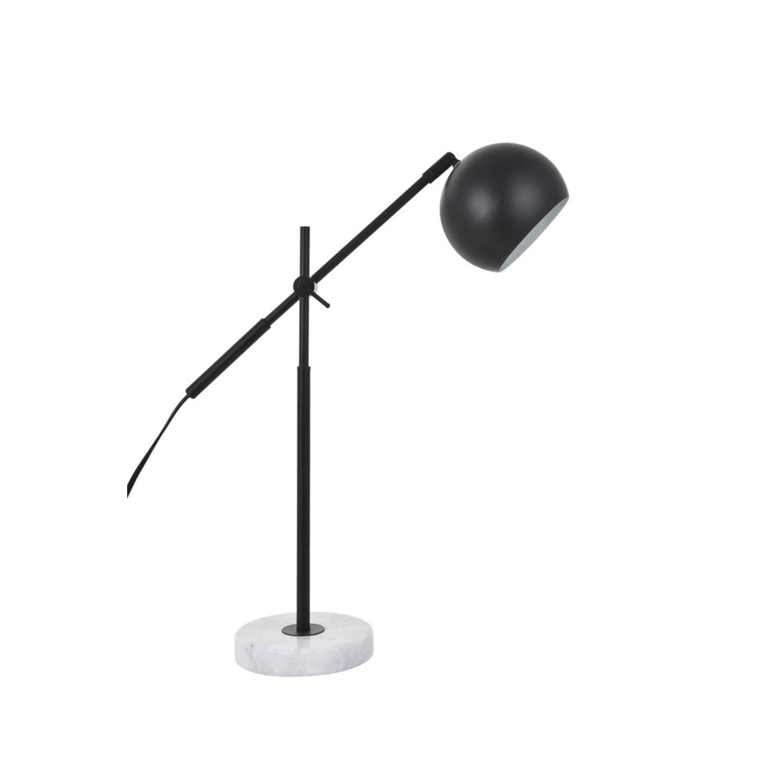 Aperture 1 light Black Table lamp