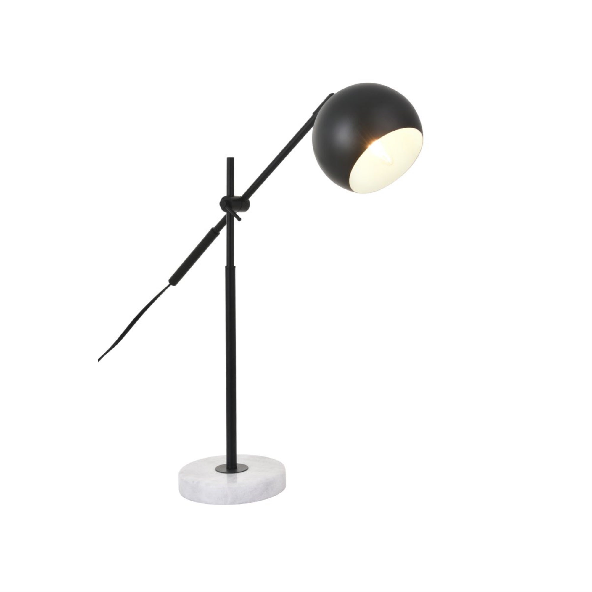 Aperture 1 light Black Table lamp